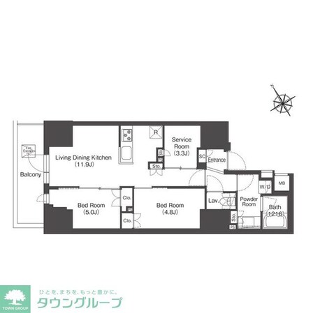 コンフォリア・リヴ板橋の物件間取画像